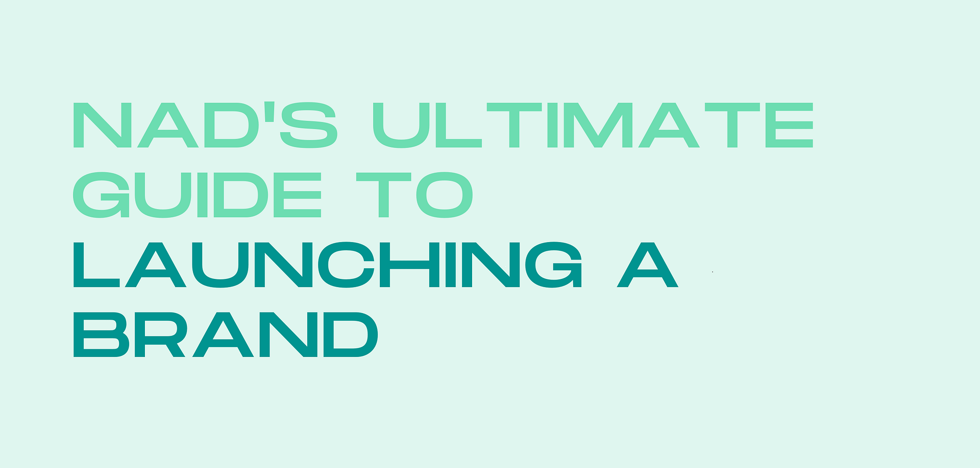 NAD's Ultimate Guide to Launching a Brand New Age Digital